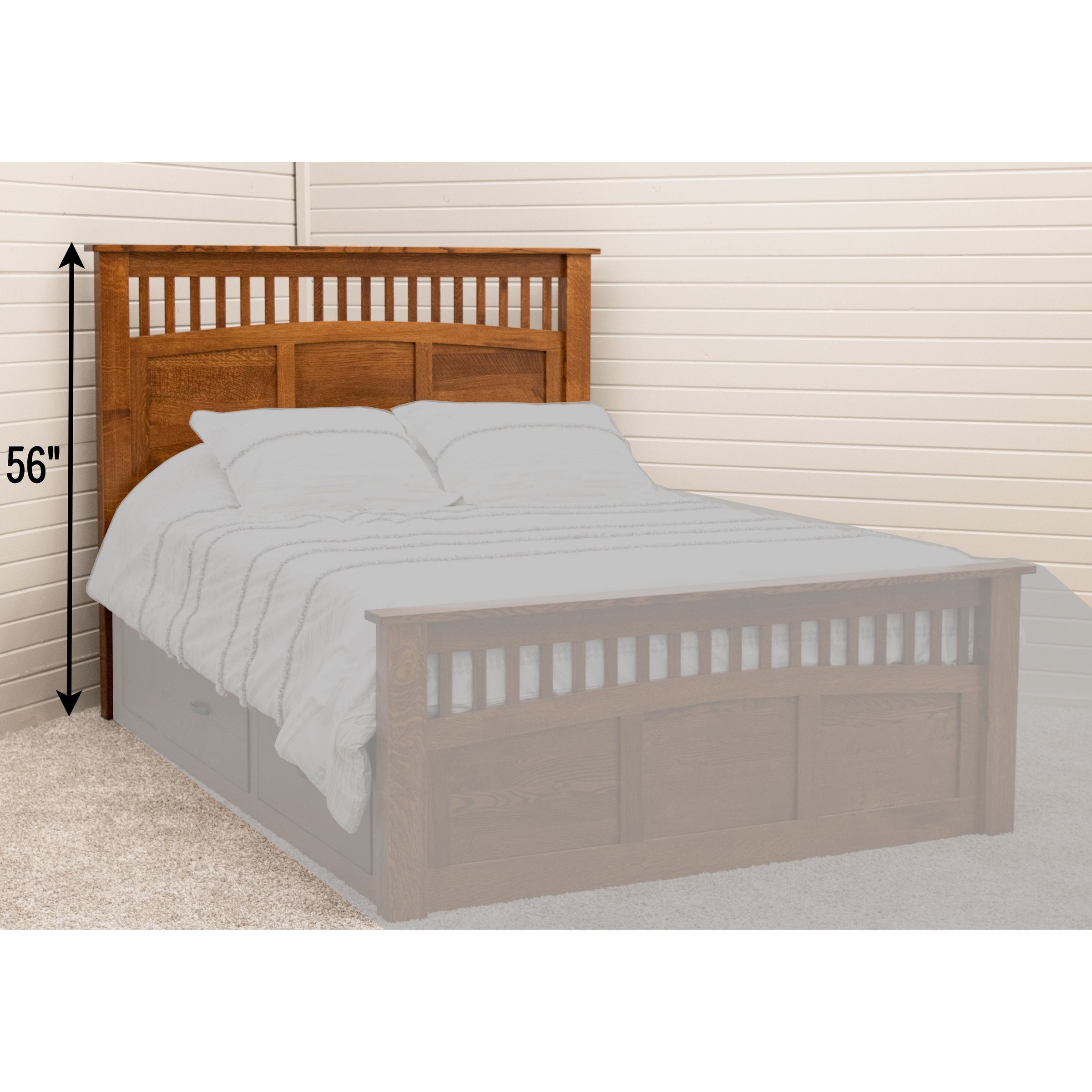 Cortland Amish Mission Solid Wood Headboard Only