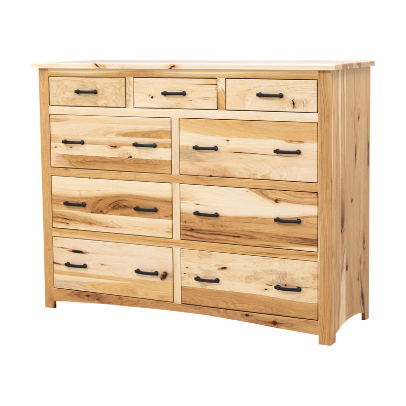Millersburg Amish 9-Drawer Tall Dresser