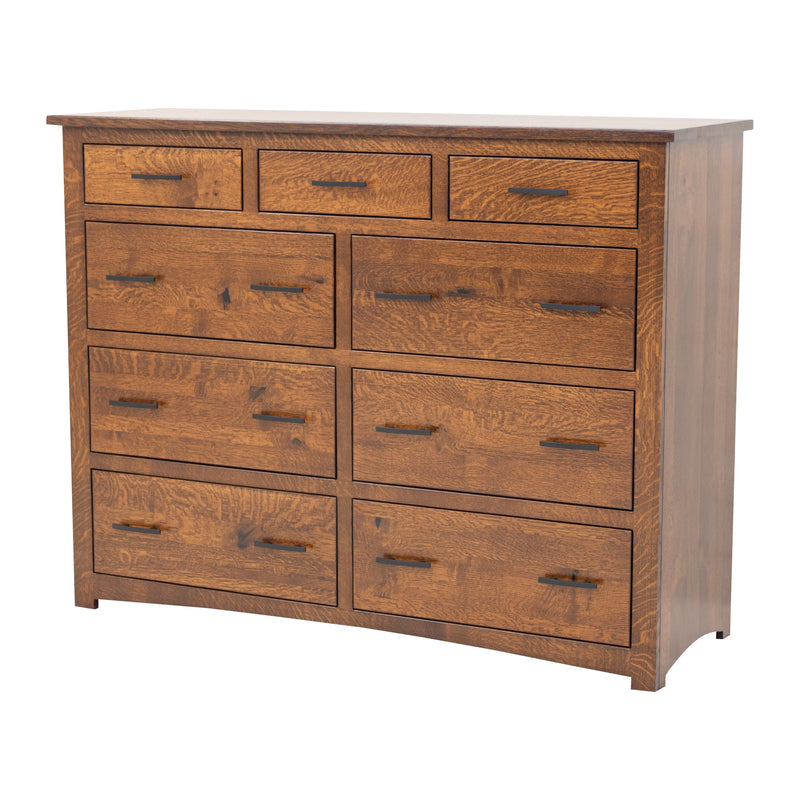 Millersburg Amish 9-Drawer Tall Dresser