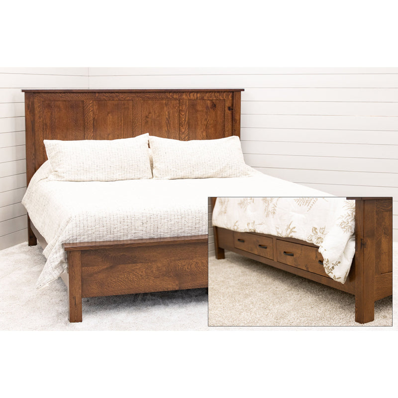 Millersburg Amish Wood Panel Bed