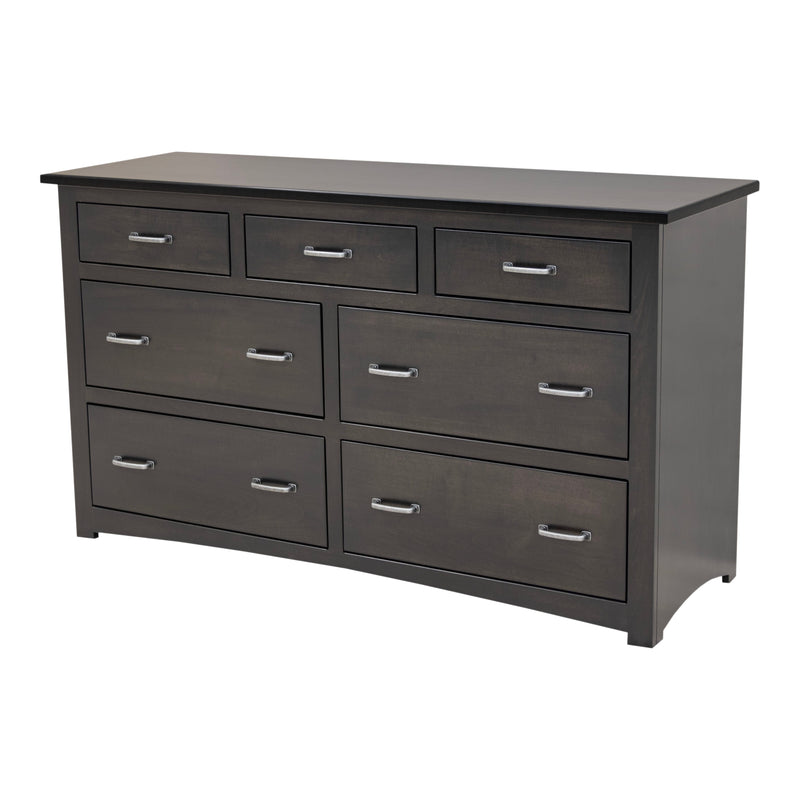 Millersburg Amish 7-Drawer Low Dresser