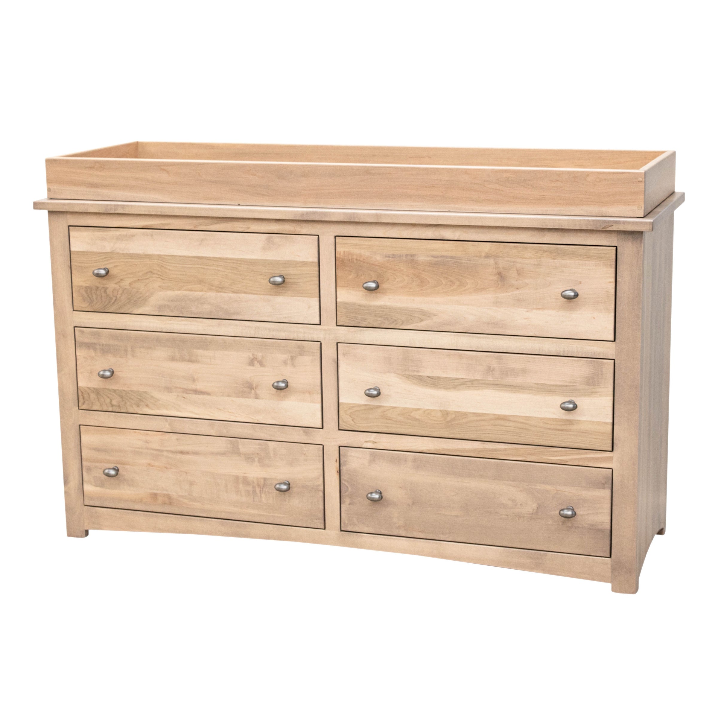 Millersburg Maple Wood 6-Drawer Nursery Dresser with Changing Topper | DS