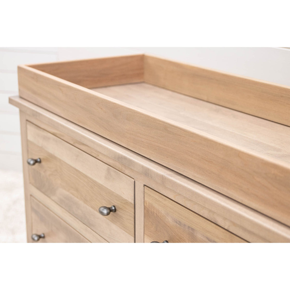 Millersburg Maple Wood 6-Drawer Nursery Dresser with Changing Topper | DS