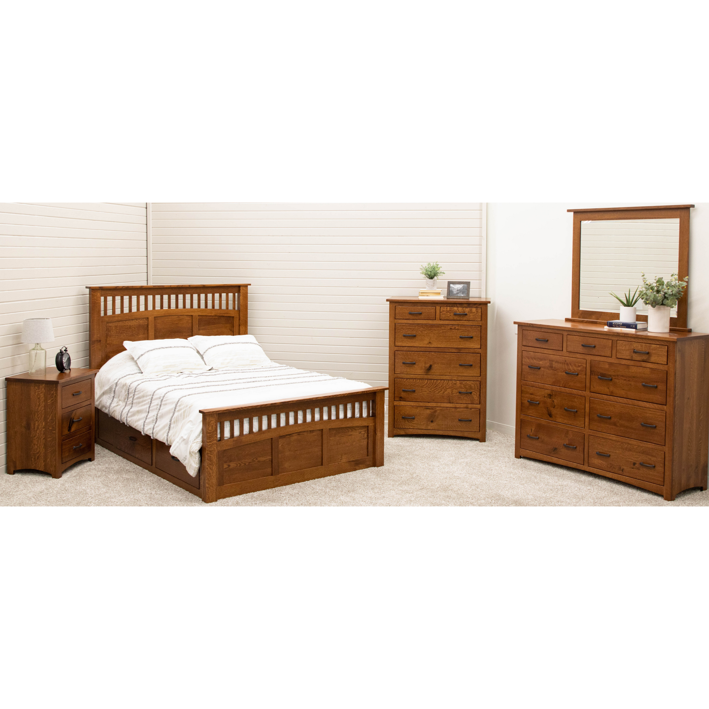 Cortland Amish Mission Solid Wood Headboard Only