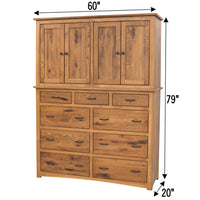 Millersburg Amish Mule Chest Armoire