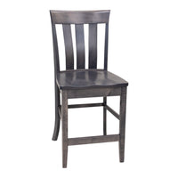 Crestline 24" Maple Wood Stationary Bar Stool | GS