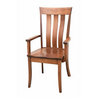 Crestline Maple Wood Amish Arm Dining Chair | BOS