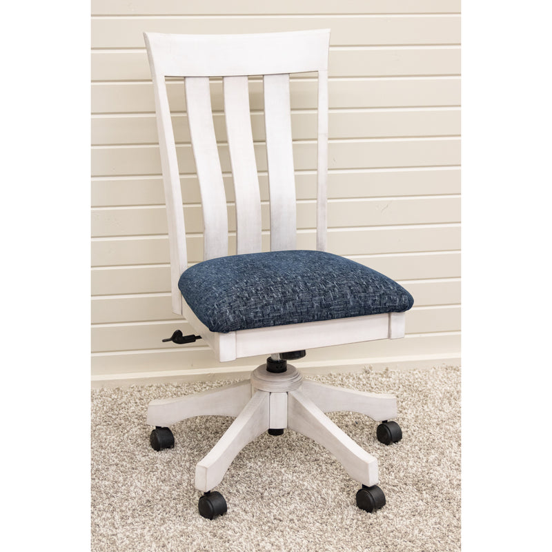 Crestline Maple Wood Office Chair with Fabric Seat | AV