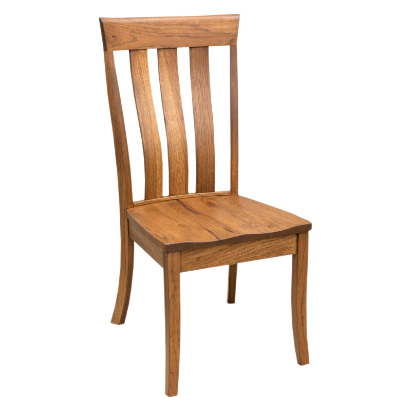 Crestline Hickory Wood Amish Side Dining Chair | HC