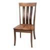 Crestline Walnut Wood Amish Side Dining Chair | NAT