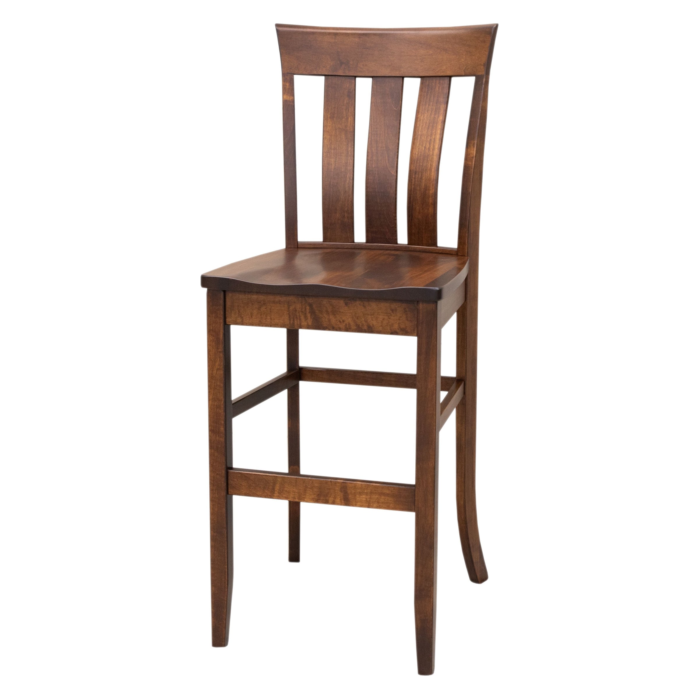 Crestline 24" Maple Wood Stationary Bar Stool | ASB