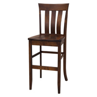 Crestline 24" Maple Wood Stationary Bar Stool | RT