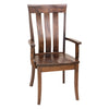 Crestline Cherry Wood Amish Arm Dining Chair | ASB