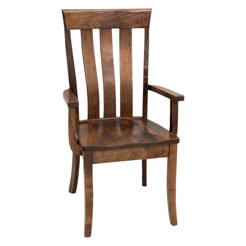Crestline Maple Wood Amish Arm Dining Chair | ASB