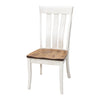 Crestline White & Wood Amish Side Dining Chair | O-CS&RH-CO