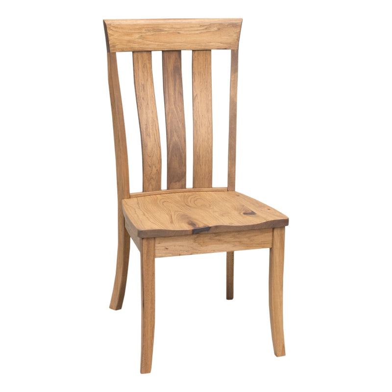 Crestline Hickory Wood Amish Side Dining Chair | WB