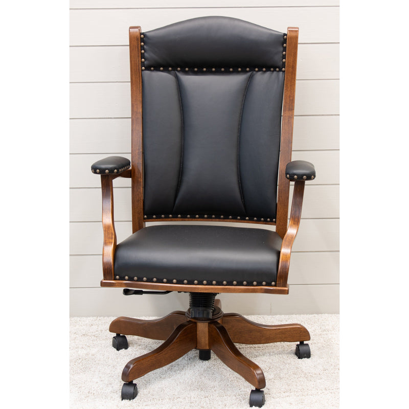 Bristol Black Leather Office Chair | C-MC