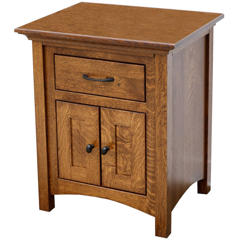 YSF Amish Mission 1-Drawer, 2-Door Nightstand