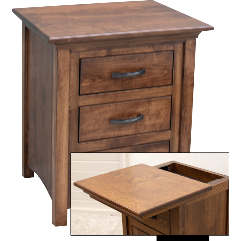 YSF Amish Mission 3-Drawer Nightstand