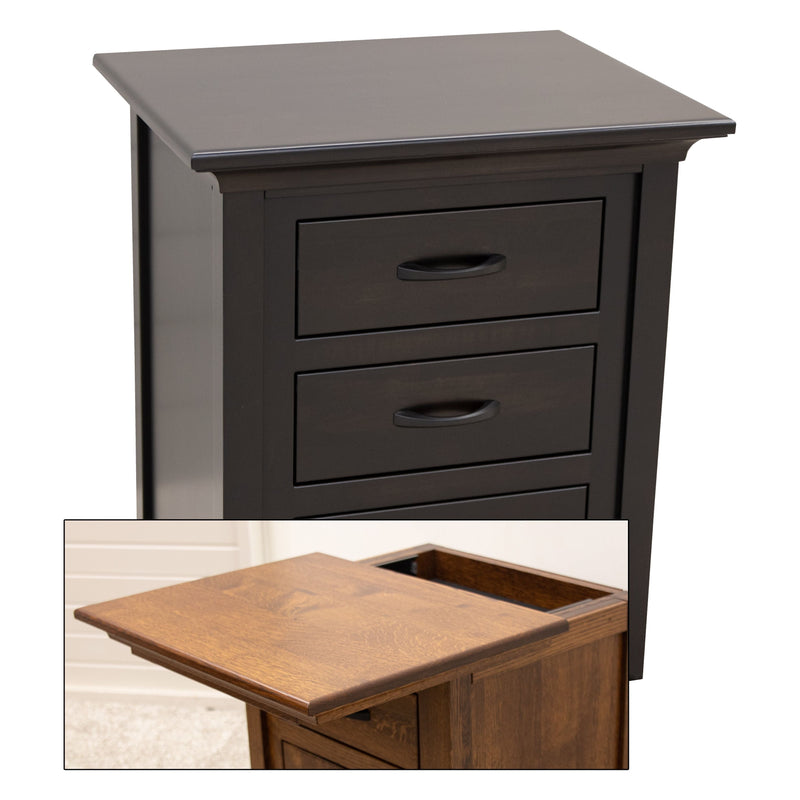 YSF Amish Mission 3-Drawer Nightstand