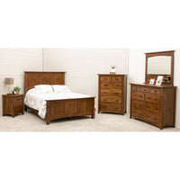 YSF Amish Mission 1-Drawer, Open Nightstand