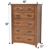 YSF Amish Mission Chest of Drawers