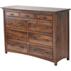 YSF Amish Mission 9-Drawer Tall Dresser
