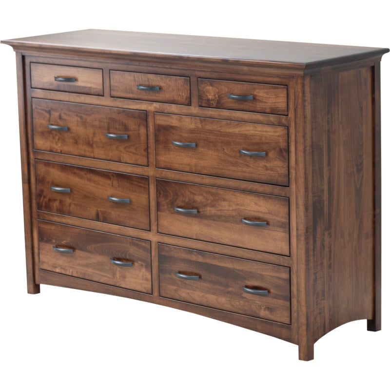 YSF Amish Mission 9-Drawer Tall Dresser