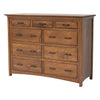 YSF Amish Mission 9-Drawer Tall Dresser