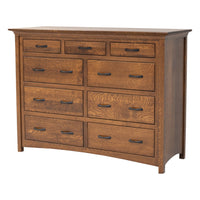 YSF Amish Mission 9-Drawer Tall Dresser