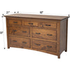 YSF Amish Mission 7-Drawer Low Dresser