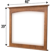 YSF Amish Mission Arched Dresser Mirror