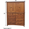 YSF Amish Mission Mule Chest Armoire