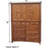YSF Amish Mission Mule Chest Armoire