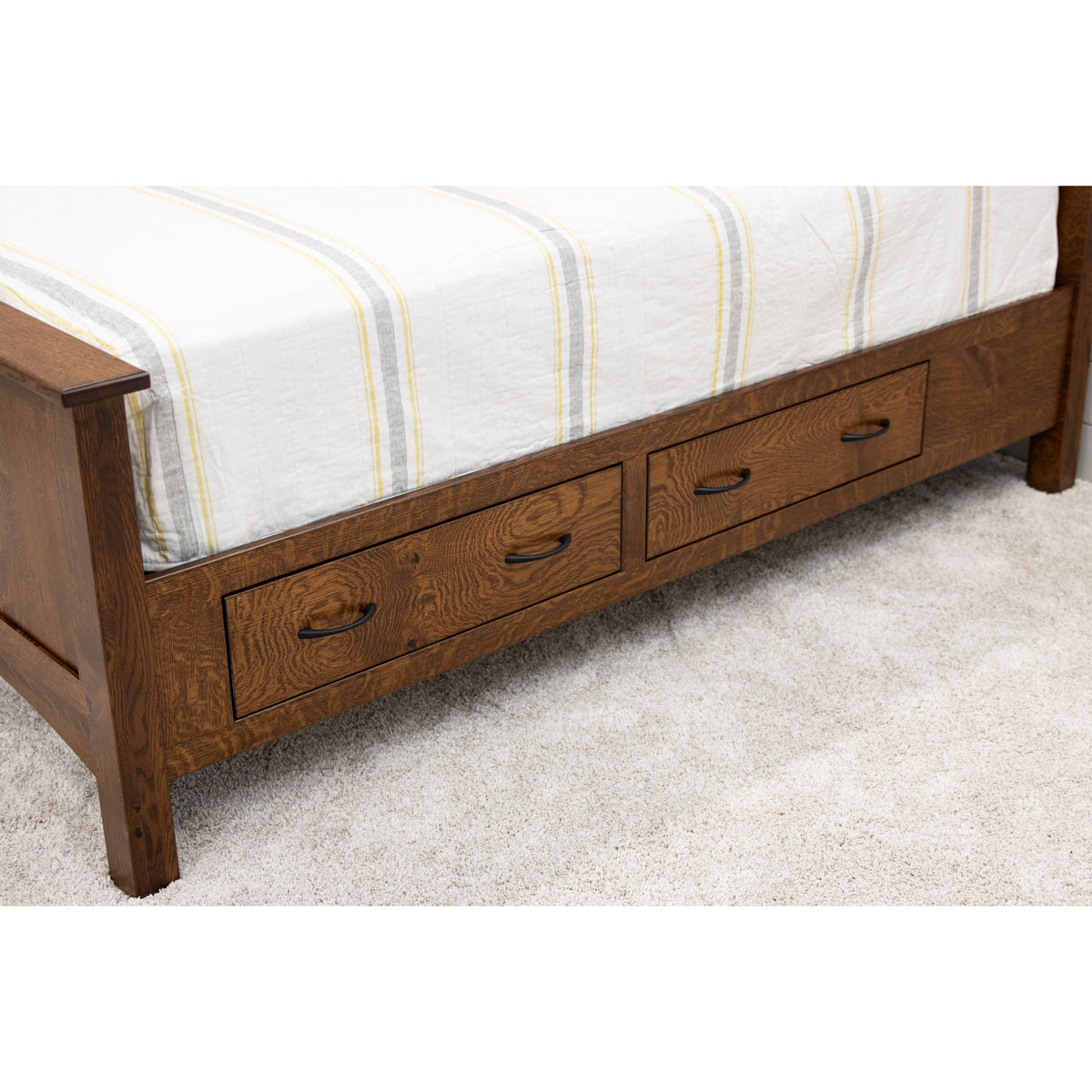 YSF Amish Mission Twin Storage Platform Bed
