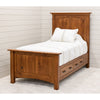 YSF Amish Mission Twin Storage Platform Bed
