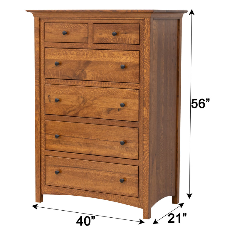 YSF Amish Mission Chest of Drawers