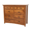 YSF Amish Mission 9-Drawer Tall Dresser