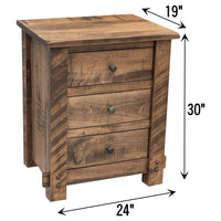 Baltic Amish 3-Drawer Nightstand