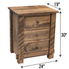 Baltic Amish 3-Drawer Nightstand