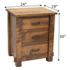 Baltic Amish 3-Drawer Nightstand