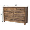 Baltic Amish 9-Drawer Tall Dresser