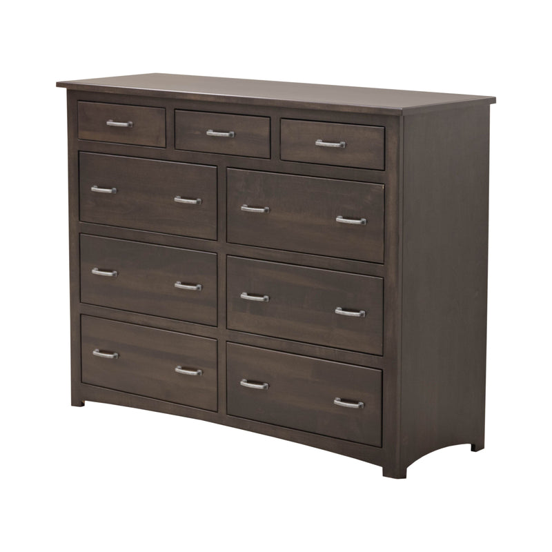 Millersburg Amish 9-Drawer Tall Dresser