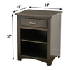 Millersburg Amish 1-Drawer, Open Nightstand