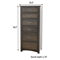 Millersburg Amish 6-Drawer Lingerie Dresser