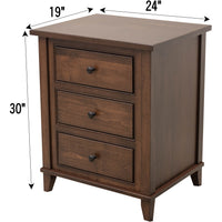 Dublin Amish 3-Drawer Nightstand