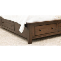 Dublin Amish Avondale Sleigh Storage Platform Bed
