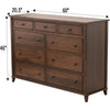 Dublin Amish 9-Drawer Tall Dresser