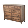 Dublin Amish 9-Drawer Tall Dresser