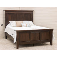 Dublin Amish Wood Panel Bed